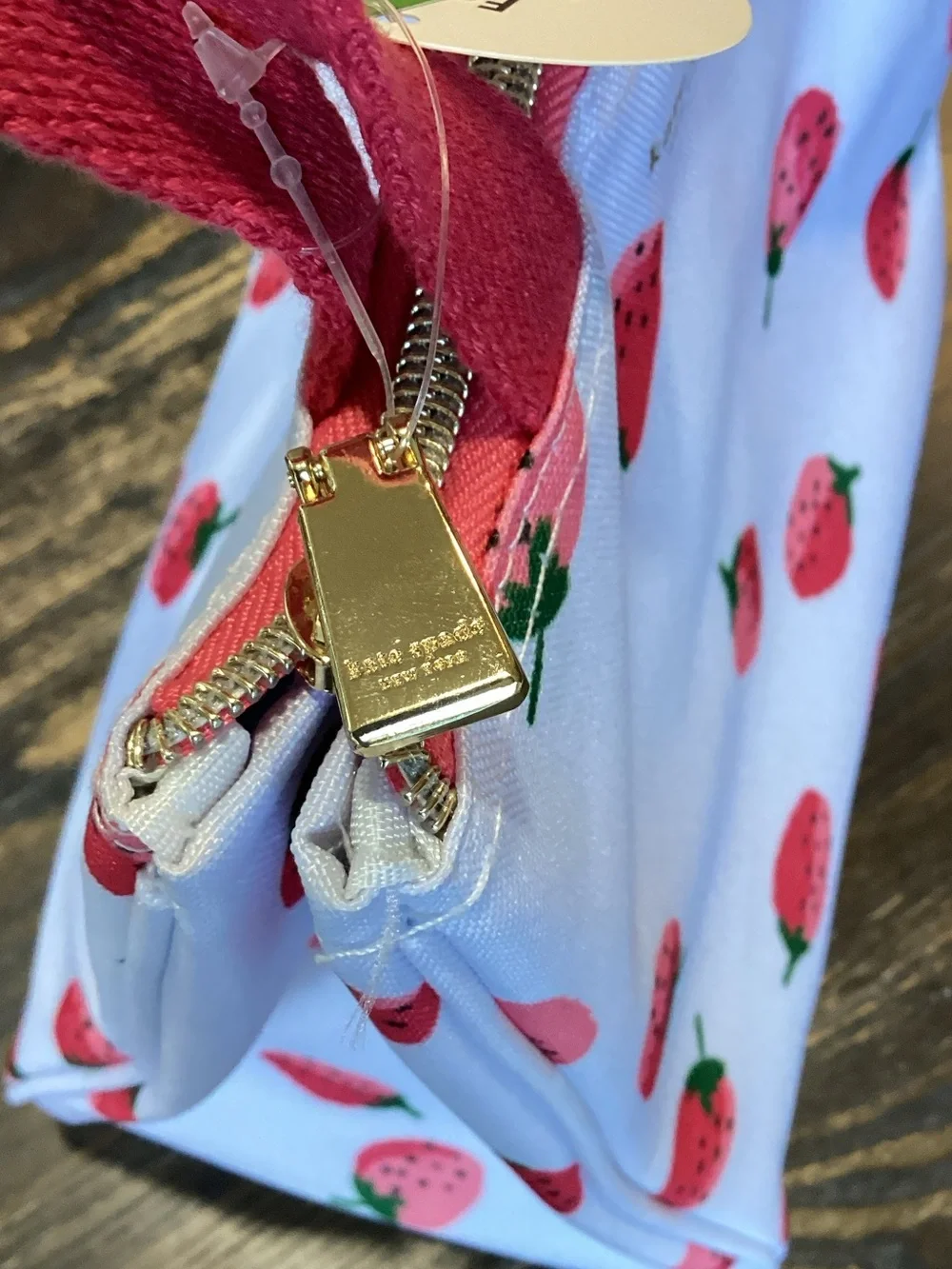 kate spade Strawberry Lunch Tote with Clear Storage Container